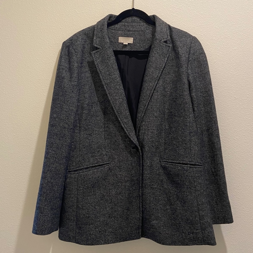 LOFT Gray Blazer